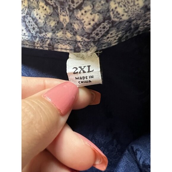 Mens Robert Graham Colored Cuff Button Up Shirt Sz 2XL Classic City Professional - Picture 10 of 16